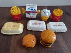 Vintage McDonald's Happy Meal Toy Lot Changeables Transformers Fries Hot Cakes - Picture 1 of 4