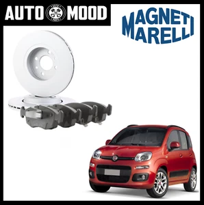 KIT DISCHI FRENO PASTIGLIE ANTERIORI FIAT PANDA (312) DAL 2012 1.3 MTJ 1.2 0.9 - Foto 1 di 3