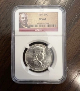 1956-P | Franklin Silver Half Dollar | NGC MS64 | Collection 4005 - Picture 1 of 2