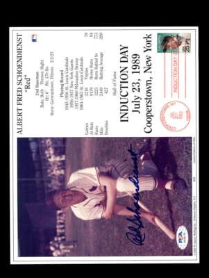 Red Schoendienst PSA DNA Signed  8x10 HOF Induction Photo Autographed Cardinals - Image 1 of 2
