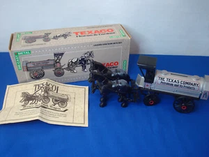 Ertl Texaco Horse Drawn Tanker Bank 1991 Die Cast Series # 8 Limited Edition . - Picture 1 of 6