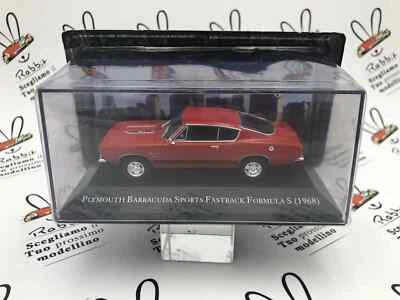 DIE CAST 1/43 "PLYMOUTH BARRACUDA SPORTS FASTBACK FORMULA S (1968)" AMERICAN ... - Immagine 1 di 4