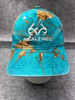 Gorra Realtree Gorra Correa Trasera Adulto Talla Única Azul Camuflaje 100% Algodón Campamento Caza Foto 1 de 4