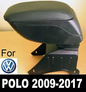 Specific Leather Armrest Center Console Storage Compartment for VW Polo 2009+ - Picture 1 of 5
