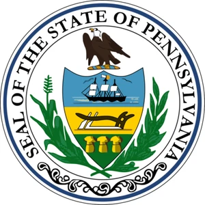 Seal of the State of Pennsylvania United States Seals Poster Print 24 x 24 in - Picture 1 of 2