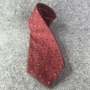 Kiton Napoli 100% Silk Burgundy Geometric Floral Design Tie - Picture 1 of 12