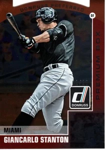 2015 Donruss Giancarlo Stanton Cut to the Chase Premium Box Red #1/10 Marlins - Picture 1 of 1