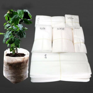 25Pcs Biodegradable Non-woven Nursery Bags Plant Grow Fabric Seedling Pot Bag - Picture 1 of 12