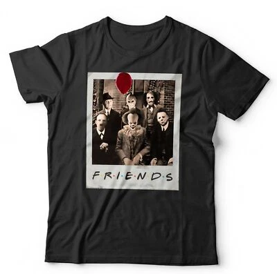 Camiseta Friends Horror Polaroid Unisex Kruger Pennywise Retro Vintage Slasher Foto 1 de 4