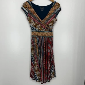 Abito donna Maeve Anthropologie Tamera avvolgente taglia XS multicolore floreale boho - Foto 1 di 8