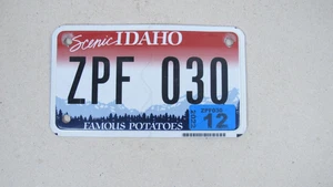 Licencia/matrícula de motocicleta IDAHO EE. UU./Estados Unidos/American ZPF 030 - Imagen 1 de 5