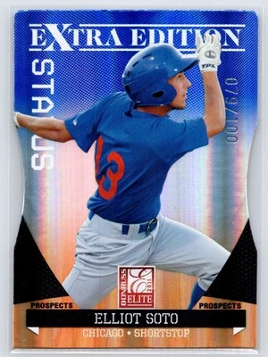 2011 Donruss Elite Extra Edition Prospects Blue Status Die-Cut /100 Elliot Soto - Image 1 of 2