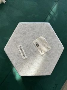 Cork Bulletin Board Hexagon White, Small Framed Corkboard Tiles for Wall, Thi... - Picture 1 of 2