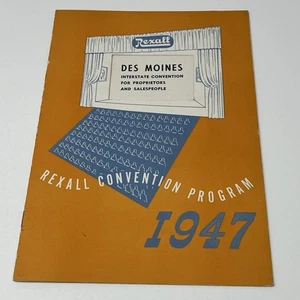 1947 Rexall Drug Store Convention Program Interstate Convention Des Moines Iowa - Picture 1 of 11