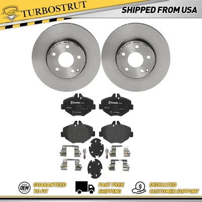 Front Brake Rotors Pads Kit For 2003-2009 Mercedes-Benz E320 Lifetime Warranty - Image 1 of 4