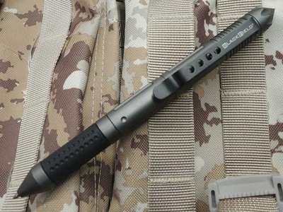 BLACKFIELD BY HALLER BlackField Tactical Pen Kugelschreiber Kubotan aus Aluminium grau 88253