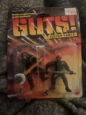 Mattel G.u.t.s 1986 paquete de 2 Aikido Force Torinoko y Sensei Guts Foto 1 de 3