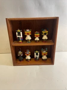 Vintage Gliebes 1954 G.R. Muñecas Ellis Hopi Kachina con caja colgante de pared - Imagen 1 de 5