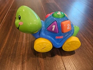 PROBADO Fisher Price Ríe y Aprende Rodar Tortuga Musical Bebé Niño Juguete - Imagen 1 de 6