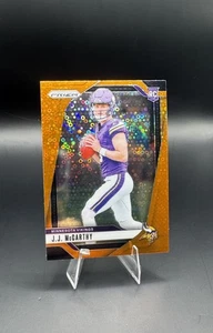 2024 Panini Prizm - J.J. McCarthy (RC) Orange Disco Prizm #400 Vikings - Imagen 1 de 2