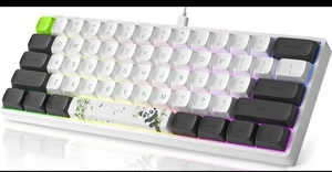 MIHIYIRY 60% Wired Gaming Keyboard RGB Backlit Compact Gaming Keyboard RedSwitch - Picture 1 of 7