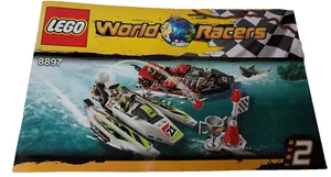 LEGO World Racers 8897 Jagged Jaws Reef manual de instrucciones solamente - Imagen 1 de 3