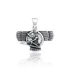 Ashur Assyrian God .925 Sterling Silver Pendant By Peter Stone Fine Jewelry