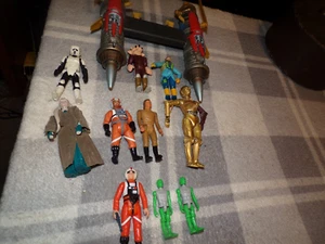 LOT OF 10 lfl hasbro star wars figures AND SHIP - Picture 1 of 4