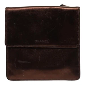 Chanel Brown Leather Shoulder Bag Authentic - Picture 1 of 24