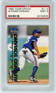 Actualización Fleer 1999 Alfonso Soriano Rookie RC #U5 PSA 9 Yankees - Imagen 1 de 1
