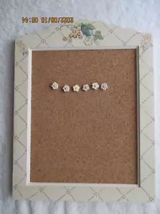 Pfaltzgraff Cherries Hanging Message Bulletin Board 13.5x10.5" Pushpins Vintage - Picture 1 of 8