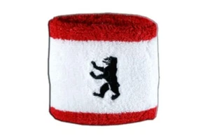 Schweißband Fahne Flagge Deutschland Berlin 7x8cm Armband für Sport - Picture 1 of 1