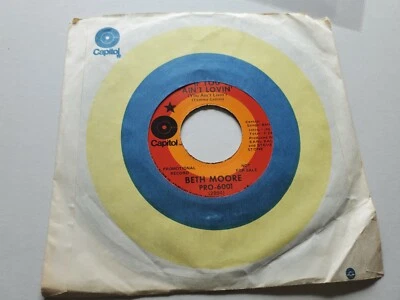 BETH MOORE -  If You Ain't Lovin' / I Almost Let Him Win RARE COUNTRY PROMO (NM) - Image 1 of 2