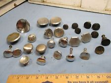 28 Vintage Metal Pulls, Black, Silver/Chrome in Appearance, Retro/Mid-Modern