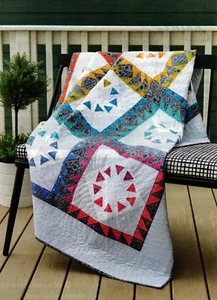 Sunburst Society Quiltmuster zusammengesetzt/Applikation TB - Bild 1 von 2