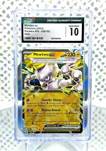 Tarjeta Pokémon CGC 10 Mewtwo EX 058/182 Paradox Rift arte completo doble rara - Imagen 1 de 1