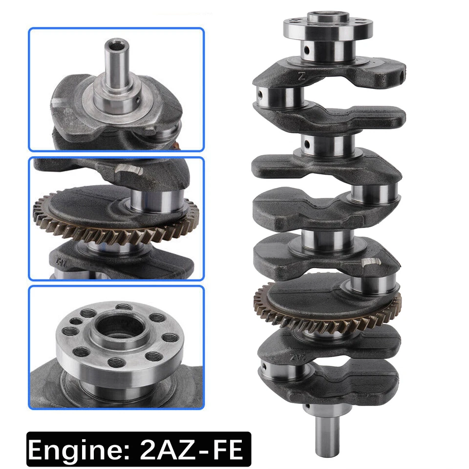 Cigüeñal para Toyota Camry Corolla Rav4 Solara Matrix Scion tC xB 2AZFE 2AZ 2.4 Foto 1 de 4