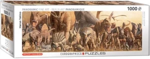 Dinosaurs 1000 Piece Panoramic Jigsaw Puzzle Eurographics New - Picture 1 of 3
