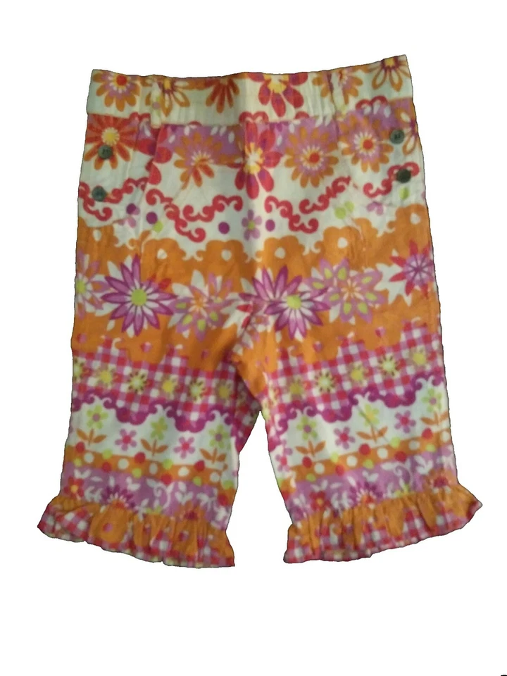 NUEVO OILILY NIÑAS Bebé Vintage Floral 100% Algodón Pantalones Capri 80 86 98 104 Foto 1 de 4