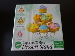 Wilton Cupcakes N' More Dessert Stand Party Display Metal Holds 13 Cupcakes - Picture 1 of 10