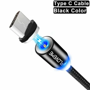 Magnetic Charging Phone Cable Type C For Samsung S8+ S9 Plus Charger Fast USB C - Picture 1 of 13