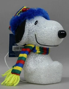 Arachidi Natale Illumina Snoopy Cambia Colori con Sciarpa e Cappello Nuovo con etichette - Foto 1 di 1