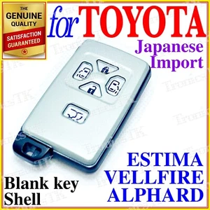 FOR TOYOTA ESTIMA, ALPHARD, VELLFIRE, SMART/PROXIMITY KEY SHELL/CASE - 5 BUTTONS - Picture 1 of 3