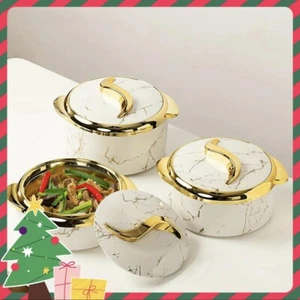 3 Counts/set Golden Touch Food Warmer, Thermal Casserole OPEN BOX - Picture 1 of 9