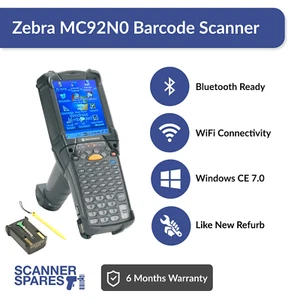 Symbol MC92N0-G90SXEYA5WR 1D & 2D Long Range Imager Windows CE 7.0 & Battery - Picture 1 of 10