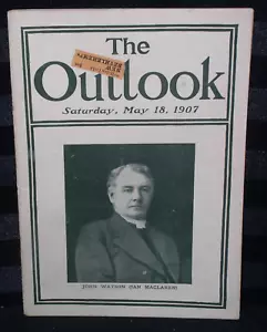 The Outlook magazine~Saturday May 18,1907~John Watson (Ian Maclaren) cover - Imagen 1 de 10