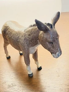 VINTAGE BESWICK STANDING DONKEY JENNY BROWN GLAZE GLOSSY FINISH FIGURINE 5 1/2” - Picture 1 of 8