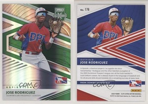 2020 Panini Elite Extra Edition Aspirations Green /499 Jose Rodriguez #176