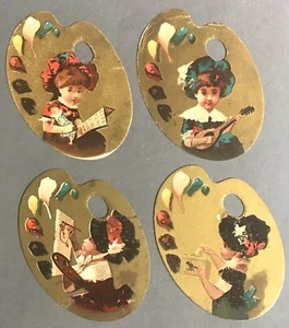 Great Atlantic and Pacific Tea Co. Four Chromolithograph Trade Cards c.1890 - Picture 1 of 4