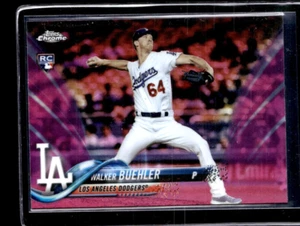 2018 Topps Chrome Walker Buehler Pink Refractor Rookie RC Dodgers - Bild 1 von 2
